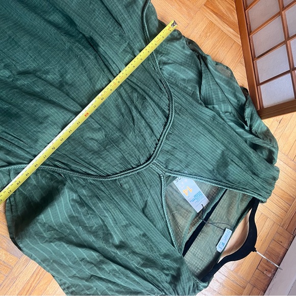 NWT Primark Maxi olive green cotton kaftan/cover- up 10 - Picture 5 of 11